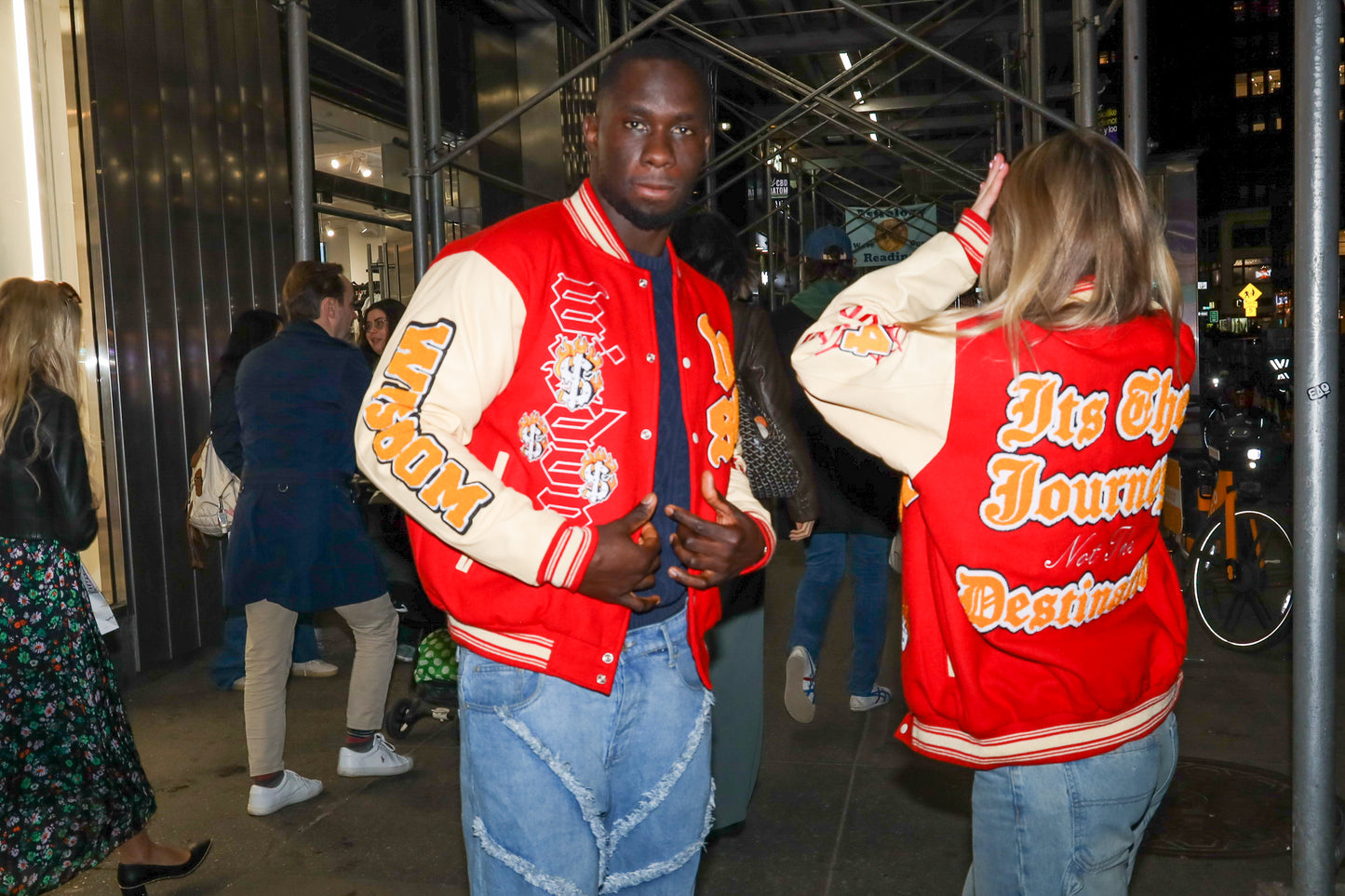Journey Over Destination Varsity Jacket (Premade) 20% off @ Check out