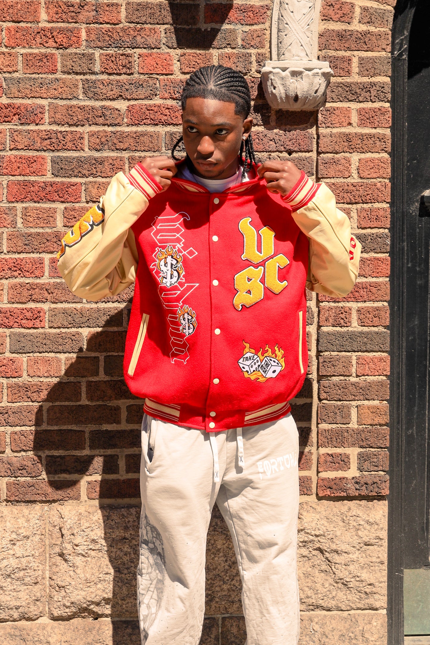 Journey Over Destination Varsity Jacket (Premade) 20% off @ Check out