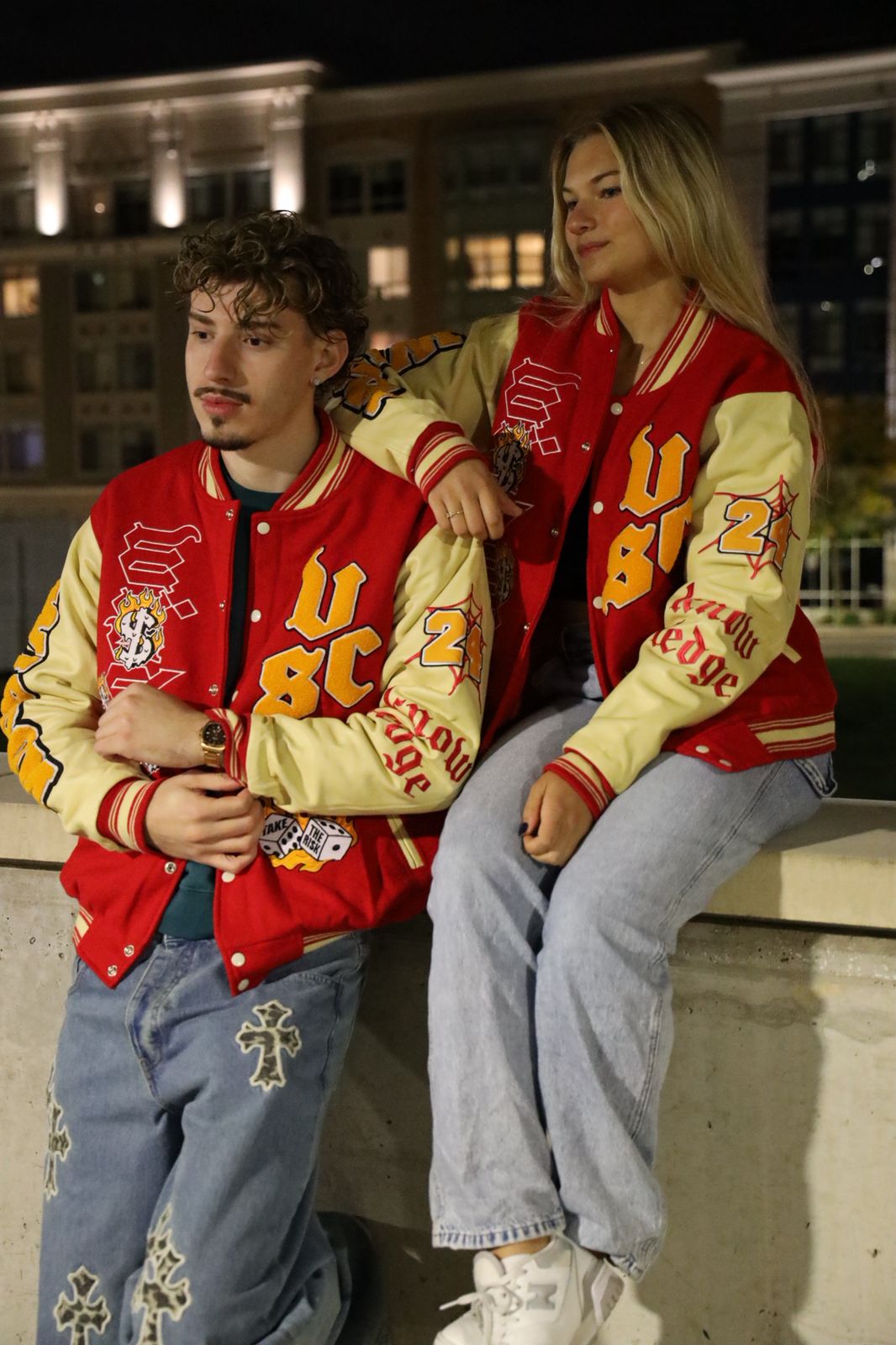 Journey Over Destination Varsity Jacket (Premade)